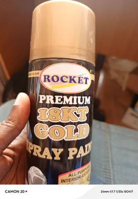 Gold spray paint 